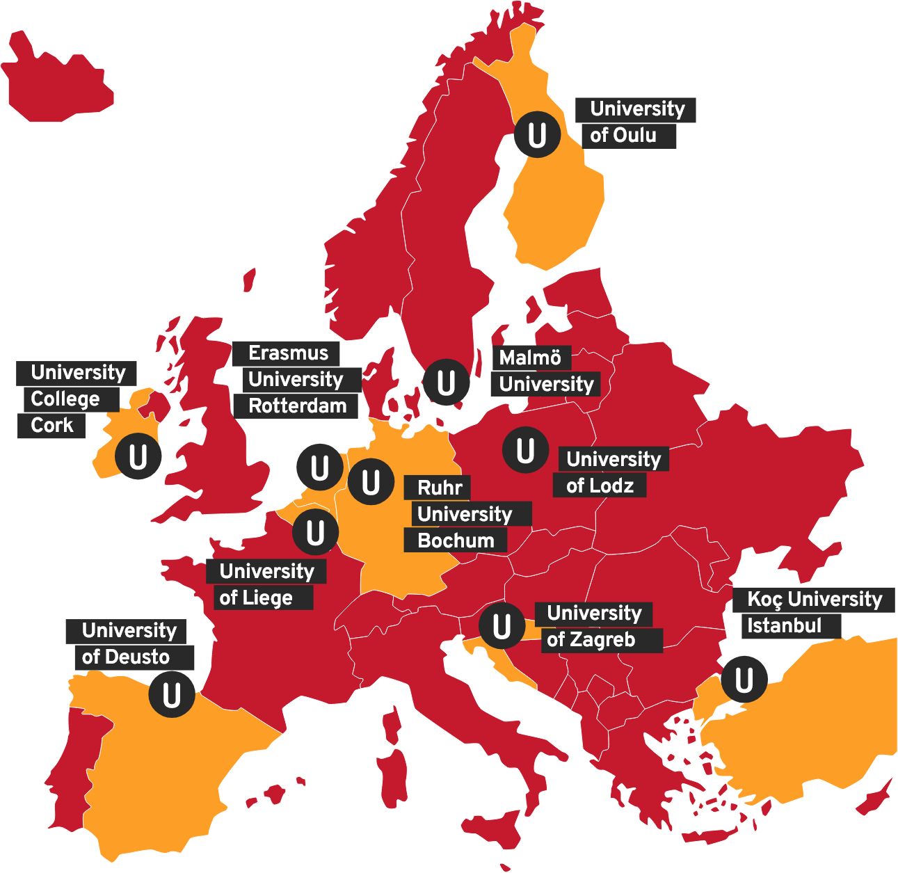 universities map